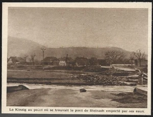 1948 -- ALLEMAGNE . LA KINZIG OU SE TROUVAIT LE PONT DE STEINACH . 4A292 - Bild 1 von 1