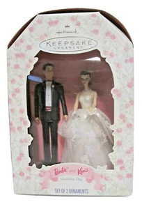 Hallmark 1997 QXI6815 Barbie und Ken Hochzeitstag ORNAMENT - Bild 1 von 2