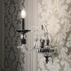 Applique in cristallo da parete trasparente classico 1 luce cic-368 - Picture 1 of 1