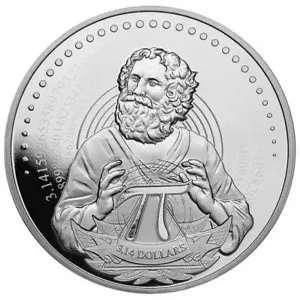 ILES SALOMON 2021 - 1oz argent - Nombre Pi - 3.14$ - Bullion coin - Argent 999 ‰ - Zdjęcie 1 z 2