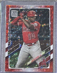 2021 Topps Series 2 Parallel Justin Upton Red Diamond 64/199 - Free Shipping! - Picture 1 of 2