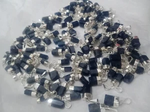 Natürlicher Saphir Anhänger mit 925 Silber losen Edelstein aus Afghanistan - Bild 1 von 10
