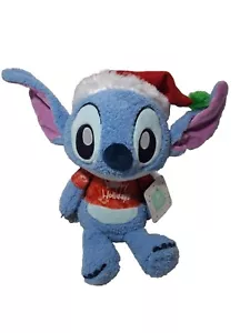 NEW Disney Baby Stitch Happy Holidays Super Soft Plush 9" Crinkly Ears Christmas - Picture 1 of 14