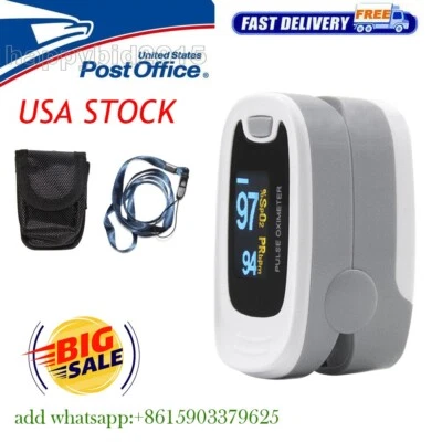 NUEVO FDA Oxímetro de Pulso de Dedo Sensor de Oxígeno en Sangre O2 SpO2 Monitor Frecuencia Cardíaca Foto 1 de 4