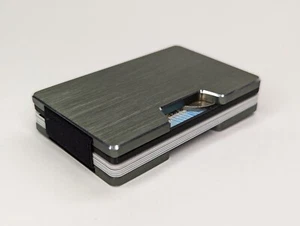 Aluminium Slim Wallet Mini Geldbeutel RFID-Schutz Portemonnaie inkl. Bargeldfach - Bild 1 von 56