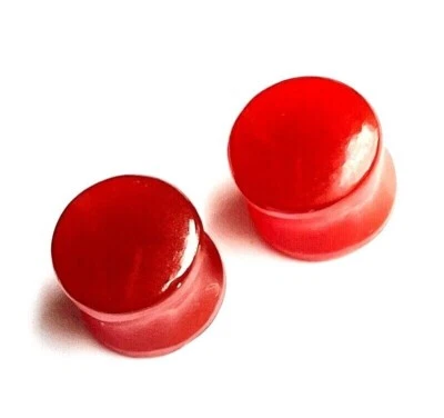 ПАРА Натуральных Красных Ониксовых Вилок, Двойная Расклешенность, Ручная работа, Размер от 3 мм до 50 и Более - Изображение 1 из 4