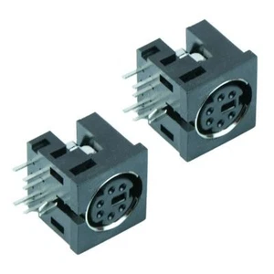 2 x 6-Way PCB DIN Mini Socket Audio Connector - Picture 1 of 1