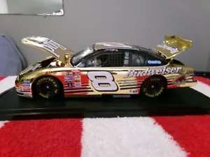 DALE EARNHARDT JR 2000 1/24 24KT GOLD BUD CAR BRAND NEW!!!!! RFO. 1 OF 2000 MADE - Picture 1 of 10