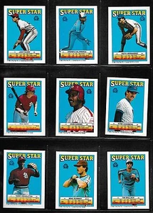 Juego completo de pegatinas O-Pee-Chee Superstar 1988 (67) Ripken Jr., Brett, etc. - Imagen 1 de 9
