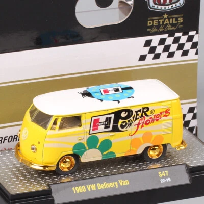 1/64 Scale 1960 VW Double Cab Delivery Van Beetle Diecast Car Model Toy Truck - Image 1 of 4