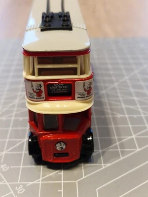 Matchbox Limited Edition Diecast Red Trolley Bus 1:76 Scale - Image 1 of 4