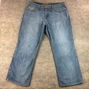 Cinch Mens Blue Denim Jeans 40X30 Straight Leg Cotton Light Wash - Picture 1 of 14