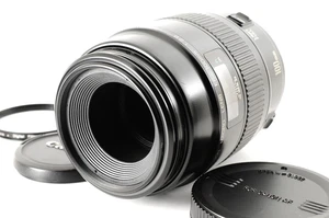 [Near Mint] Canon EF 100mm f/2.8 Macro Lens Non-USM w/Caps Filter From JAPAN - Picture 1 of 12