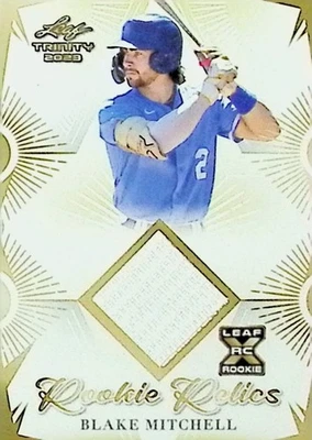 2023 LEAF TRINITY ROOKIE RELICS #RR-9 BLAKE MITCHELL NM - Image 1 of 2