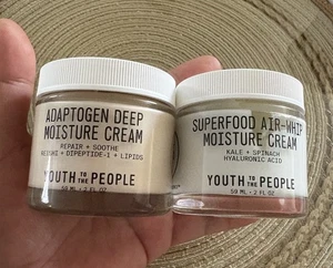 2 cremas hidratantes Youth to the People adaptógenas y superalimentos Air-Whip NUEVAS - Imagen 1 de 14