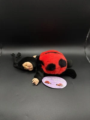 Nuevo Con Etiqueta Anne Geddes Bebé Ladybug Peluche Relleno de Frijoles Muñeca Peluche 1998 Foto 1 de 4