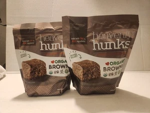 2-PACK Heavenly Hunks Organic Gluten-Free Brownie 22 Oz each - Picture 1 of 3