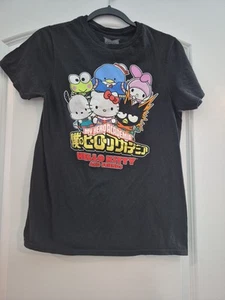 My Hero Academia Hello Kitty and Friends T-Shirt Größe Small schwarz Sanrio Anime - Bild 1 von 5