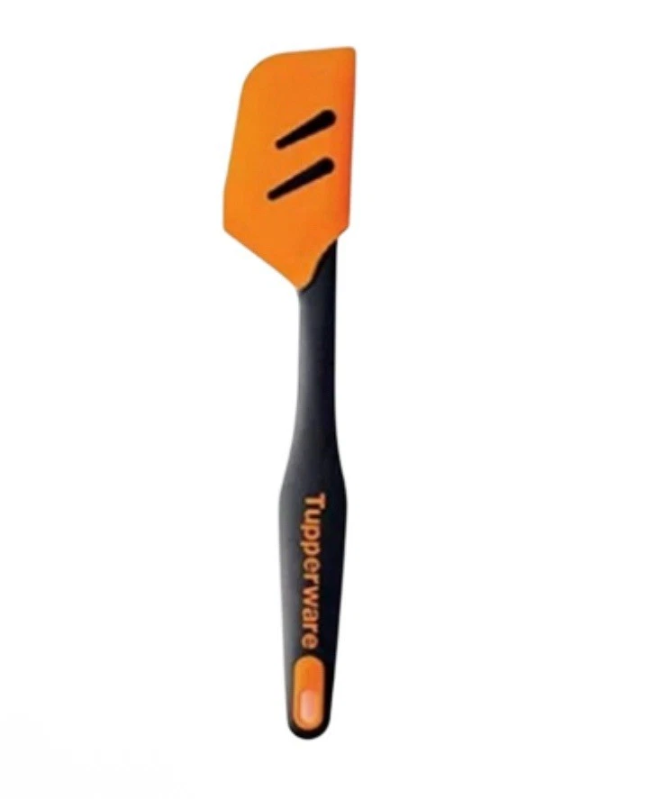 Tupperware KP Ergologics Medium Silicone Spatula Black Orange Brand New *B - Image 1 of 1
