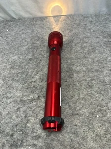 Snap-On Tools 13 Inch Mag-Lite 3 D Cell Red Aluminum Tested Working USA - Picture 1 of 11