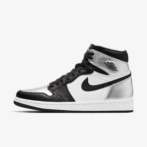 (Womens) Air Jordan 1 Retro High OG 'Silver Toe' (2021) CD0461-001 Sneakers WMNS - Picture 1 of 10