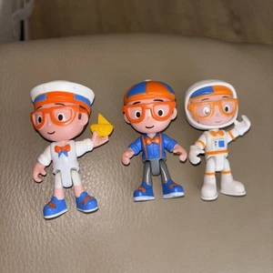 Blippi Toys Figures 2 1/2” x Spaceman Sailor Normal Moveable Arms Legs Head X 3 - Picture 1 of 1