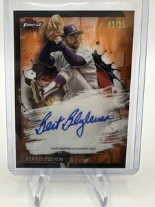 2024 Topps Finest Bert Blyleven Finest Auto Orange /25 Twins - Picture 1 of 2