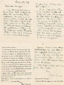 Paul Bechert Composer Plauen Music Autograph Letter Signed 1947 - Picture 1 of 1