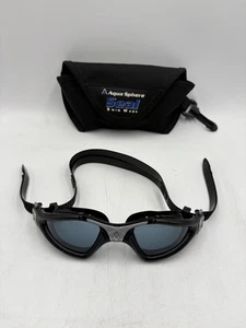 Aqua Sphere Kayenne Swimming Goggles, Smoked Lens - Black Silver, Triathlon Gogg - Picture 1 of 6