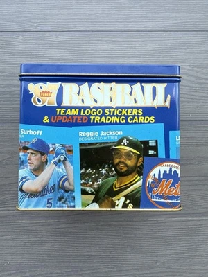 Baseball Cards 1987 Fleer Glossy Tin Set 132 Greg Maddux RC New Unsealed - Image 1 of 4