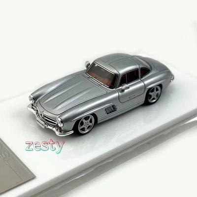 MY 1:64 Plata Rojo Interior Mercedes 300SL M64X Resina Modelo Coche  Foto 1 de 4
