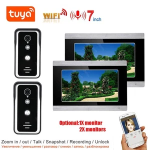 TUYA Video Intercom WIFI Video Door Phone System Home Intercom with 7" Screen - Picture 1 of 16