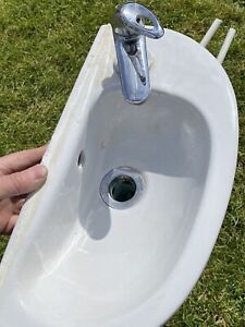 Used W/C Bathroom sink - small single, with mixer tap Free UK Postage