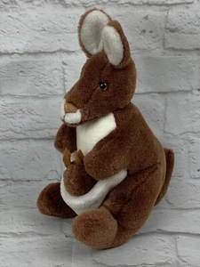 KANGAROO + JOEY 11" Plush Stuffed Animal Mother and Baby Toy - Picture 1 of 12