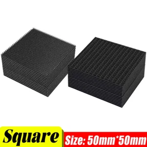 Strong Carpet Fixing Stickers Self-Adhesive Touch Fastener Grip Tape Black Pad D - Picture 1 of 11