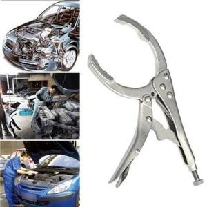 Mechanic's Locking Jaw Grip Oil Change Filter Plier Wrench Long Reach Car Truck - Picture 1 of 3