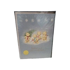 VTG New Kmart Boxed Christmas Cards Bears Walking In Winter Wonderland Sealed 18 - Bild 1 von 6