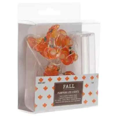 BROTHER SISTER DESIGN STUDIO Pumpkin LED Lights-battery operated 20 count 7.48 feet