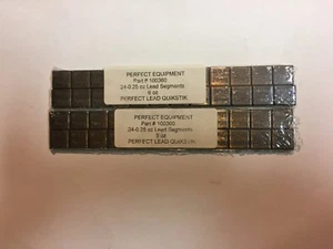 PERFECT .25 oz  SELF ADHESIVE STICK ON UNCOATED LEAD WHEEL WEIGHTS-48 PCS - Picture 1 of 1
