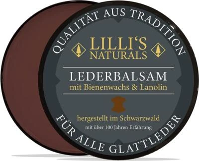 Lillis Lederbalsam braun 200 ml Bienenwachs und Wollfett Glatt und Kunstleder - Bild 1 von 4