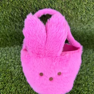 Peeps 2025 Plush Bunny Rabbit Easter Basket Pink - Picture 1 of 4