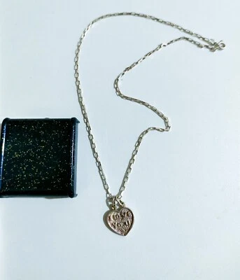 Catenina in Argento 925 Silver piú Ciondolo Cuore spezzabile I LOVE YOU - Immagine 1 di 4