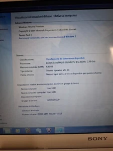 Sony vaio pcg 71911m vpceh notebook leggi descrizione windows 7 i5 funzionante - Foto 1 di 6