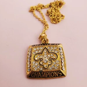 NEW ORLEANS SAINTS CHAMPIONS HALSKETTE mit Kette. USA - Bild 1 von 6