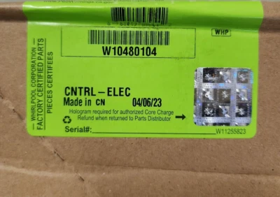 Genuine OEM Whirlpool Washer Control Board W10480104 New(Open Box) - Image 1 of 4