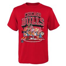 Space Jam T-Shirt Chicago Bulls Tunes on Court rot A New Legacy Adult NBA