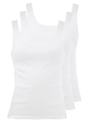 Pompadour 3er Pack Damen Achselhemd Cotton light Gr. 36-46 in drei Farben