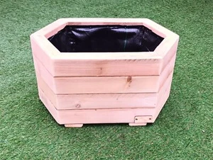 Willow Long Hexagon Wooden Planter - Picture 1 of 1