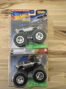 Hot Wheels Monster Trucks BACK TO THE FUTURE DeLorean 2025 Mix Truck NEW - Picture 1 of 4