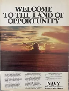 Navy Recruitment US Military Vintage Print Advertisement 1989 - Bild 1 von 2